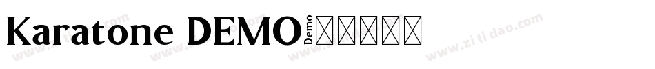 Karatone DEMO字体转换